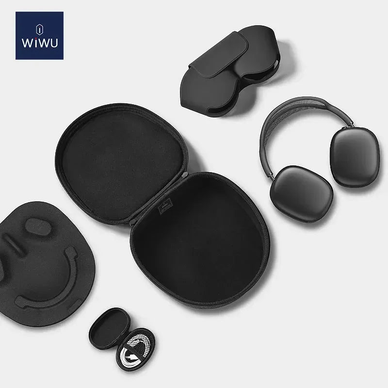 Wiwu Smart Case For Apple Airpod Max - Gray - Tashqila Wiwu Smart Case For Apple Airpod Max - Gray - Tashqila